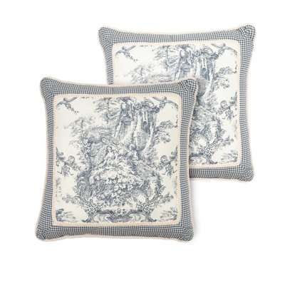 Maxen 100% Cotton Throw Square Pillow Cover & Insert