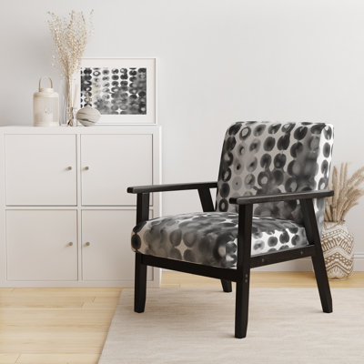 Chaise avec accoudoirs rembourrée Watercolor Geometric VII
