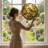 7.8"H Bird Flower Stained Glass Window Panel-1897575138