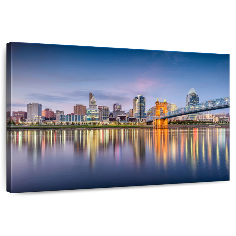 Hannes Cincinnati City Skyline, H 32 po x l 48 po