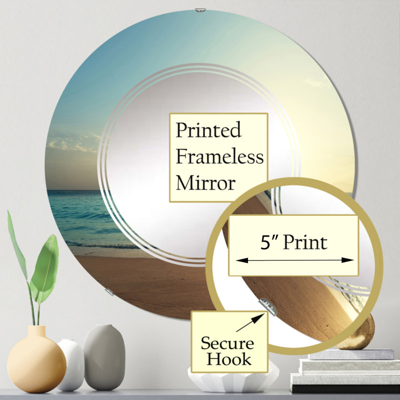 Circle Mirror, 24" x 24"