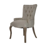 Iris Linen Tufted Armchair