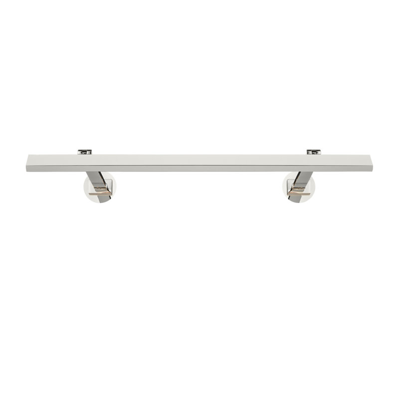 Botto LED Wall Mounted, 1.4" H x 18" W x 9.6" D, Polished Nickel