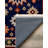 Madeline Collection Digital Print Cotton-Polyester Navy Colorful Moroccan Rug-717421032