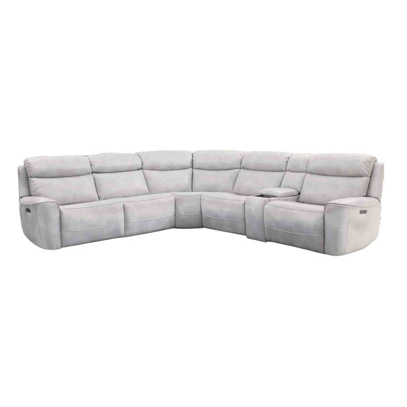 Canapé modulaire inclinable électrique en taupe clair Canapé d'angle en coin Fauteuil modulaire inclinable, Similicuir taupe
