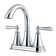 Saxton Double Handle Centerset Faucet Bathroom Faucet with Drain Assembly