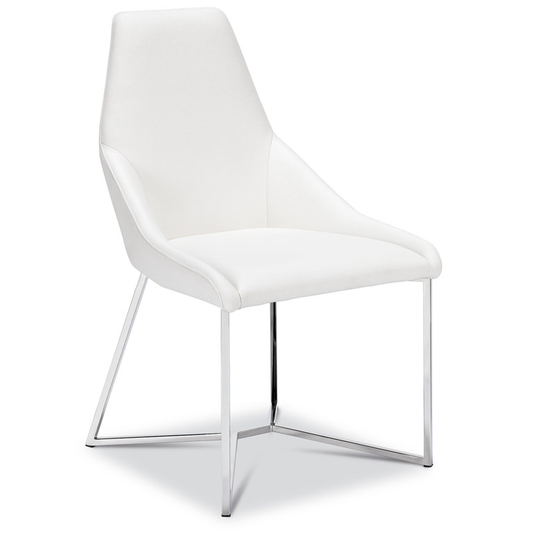 Chaise d'appoint, Blanc, Argent