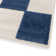 Aurelio Chequered Machine Woven Relief Indoor Outdoor Navy Area Rug
