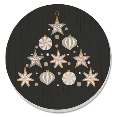 Dessous de verre rond ornemental