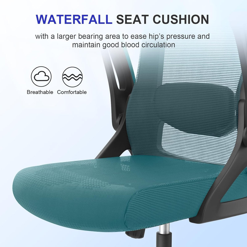 Inbox Zero Office Chair, Lake Blue