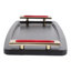 Plateau en bois de manguier avec poignées pour repose-pieds - Plateau décoratif décoratif pour table basse, cuisine ou bijoux - 17 po, noir et rouge