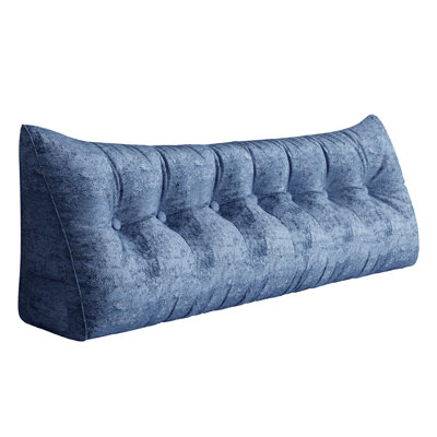 Soft Triangular Bed Backrest Headboard Wedge Reading Pillow