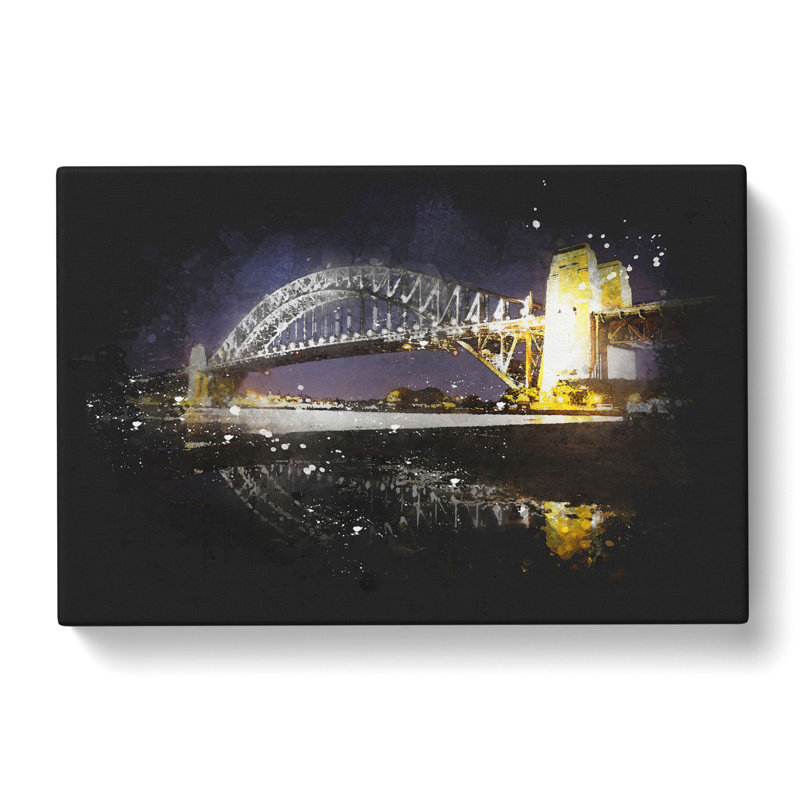 Sydney Harbour Bridge Australia - Wrapped Canvas, 60cm H x 91cm W x 4cm D