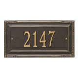 Gardengate Personalized Grande 1-Line Wall Address Plaque