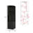 Kava Being Corner Bar Cabinet, Glass Rack, Double Door Cabinet, Eight Built-In Wine Rack-Black