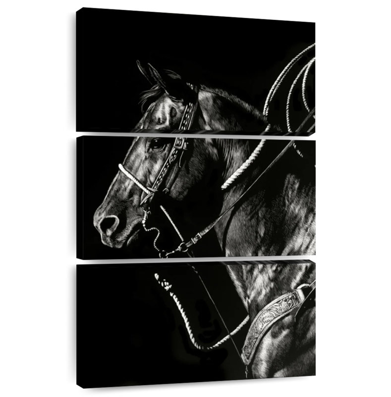 Brampt Scratchboard Rodeo V, H 65 po x l 42 po