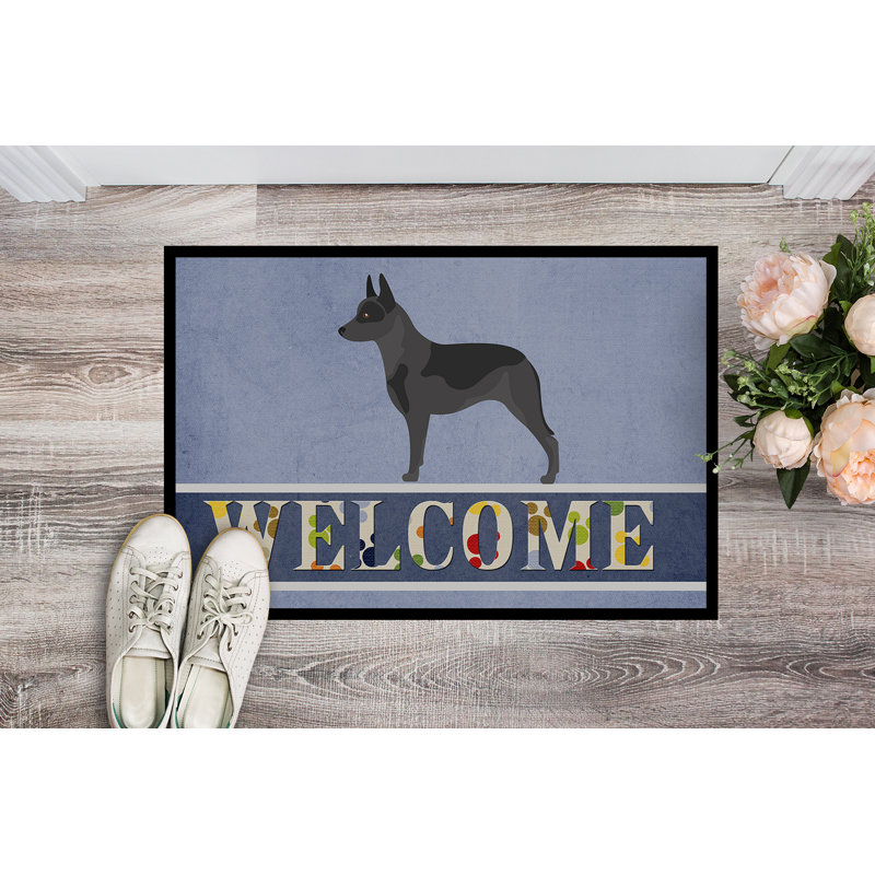 Tapis de porte pour l’extérieur anti-dérapant pour le chien australien bovin, Rectangle 2 pi x 3 pi