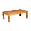 Linear Outdoor Teak Coffee Table-1511321831