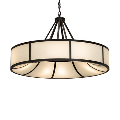 Lustre 8 lumières à abat-jour Cilindro Ventura