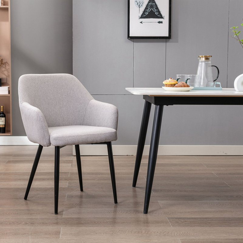 Ensemble de chaises 2 pièces, Gris clair