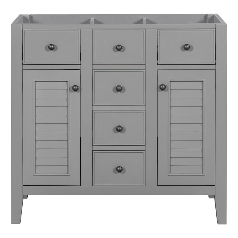 Base de meuble-lavabo simple Naydine 35,01 seulement, Gris