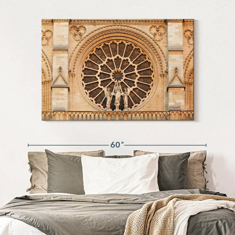 Lilie Notre Dame Rose Window, 34" H x 51" W