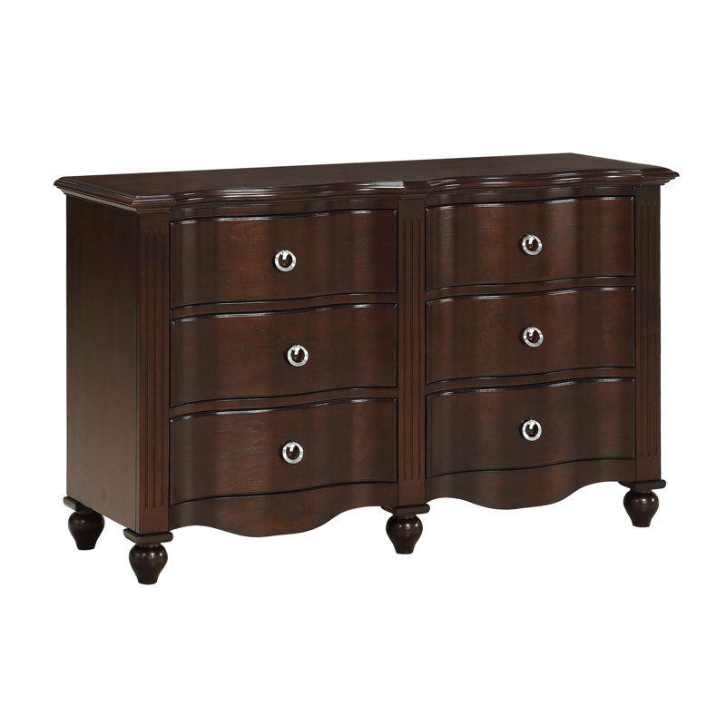 Commode 6 tiroirs Keion, Espresso