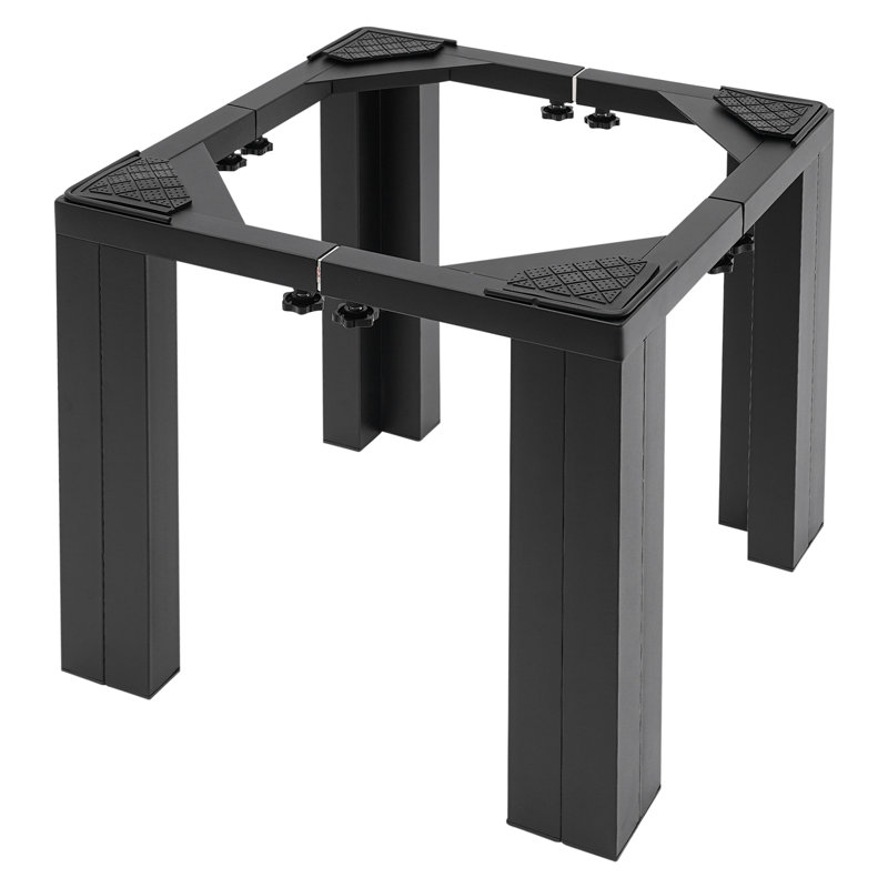 Base de laveuse-sécheuse ajustable, Noir, noir, noir, noir