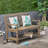 Outdoor Solid Wood Patio Sofa-2115991551
