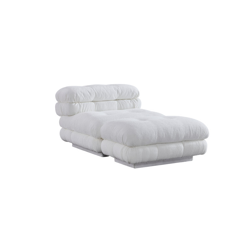 Fauteuil et repose-pieds Lowell
