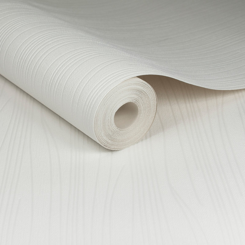 Papier peint embossé abstrait à peindre 33 pi x 20,5 po Subway Paintable