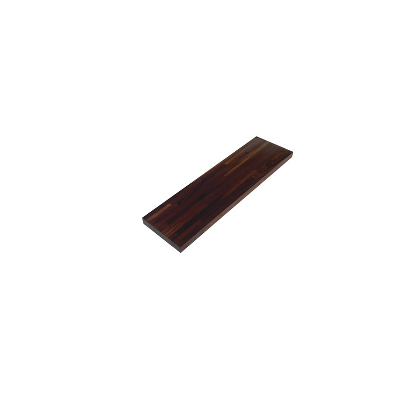 Étagère damassée en bois, 1,5 po x 12 po x 36 po, Noyer