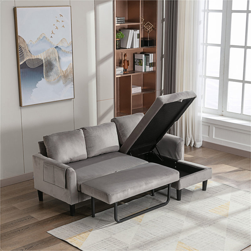 Canapé-lit modulaire faisant face à la droite de 72,5 po Darea