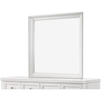 White Square Mirror