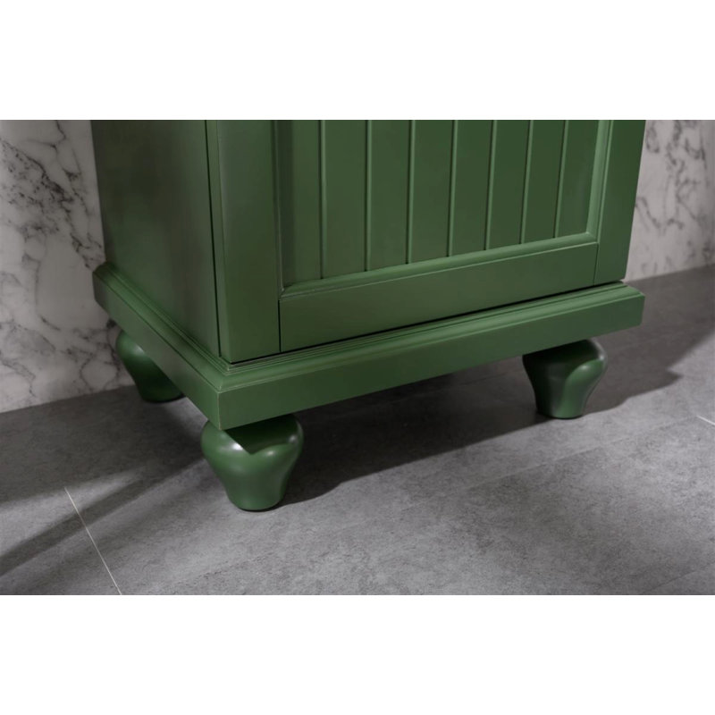 Malley 17.5'' Single Bathroom Vanity with Ceramic Top, Vogue Green