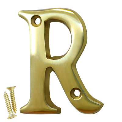 2'' H Brass House Letter
