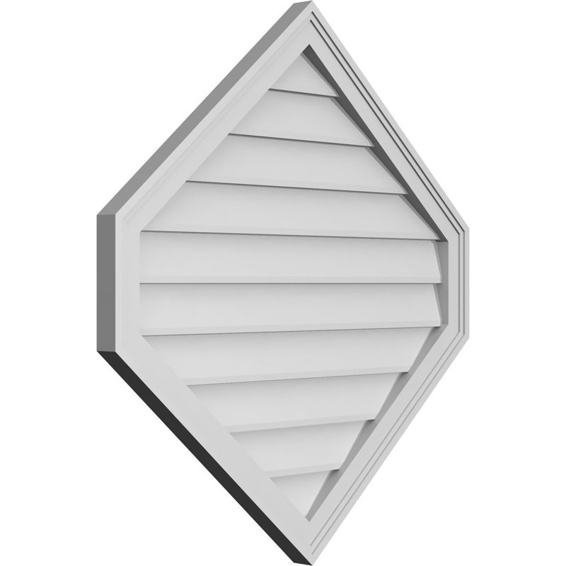Ventilé vertical à pignon vertical en uréthane 10/12, H 1,5 po x l 32 po x L 34 po