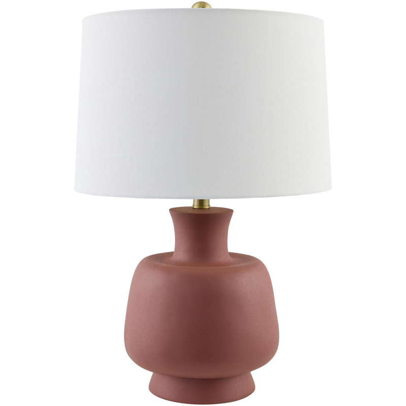 Lampe de table en résine Lobue, Rouge