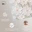 «Neutral Serenity Floral Art», ensemble de 2 impressions sur toile par -304733916-304733917-304733921