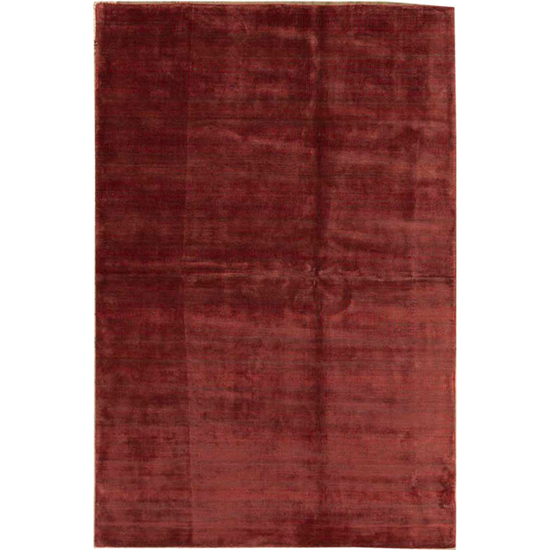 Tapis rouille et gris noué à la main de haute qualité