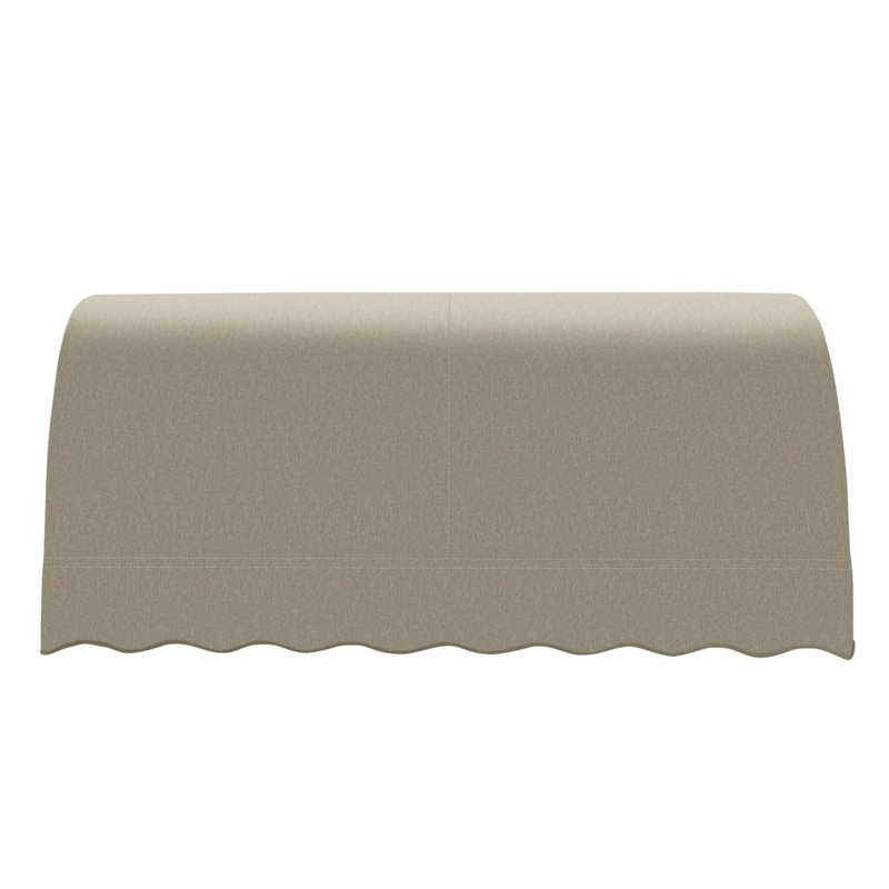 Awntech Savannah Acrylic Fabric Fixed Awning, Burlap Sack, 44" H x 64.5" W x 36" D