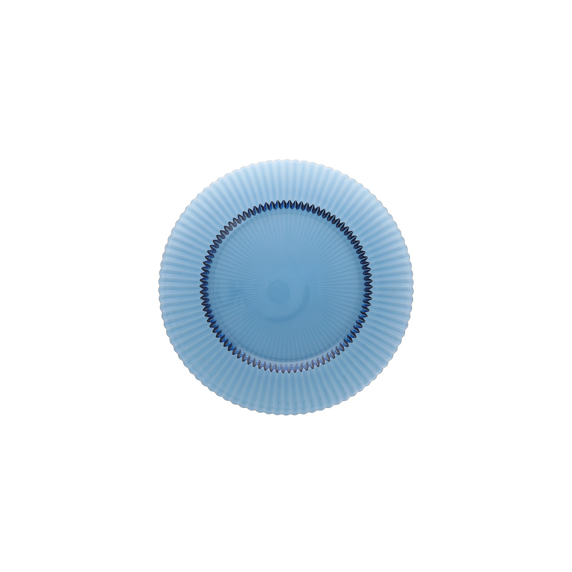 Fortessa Archie Glass Salad Plate (Set of 4), Cornflower Blue