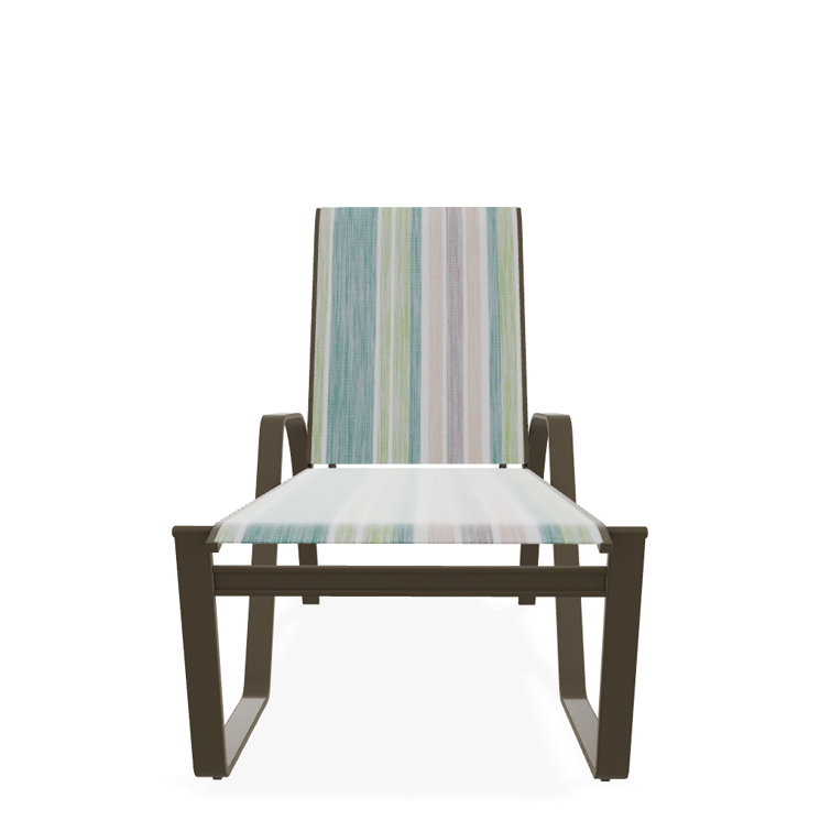 Holna Outdoor Rust-Resistant Metal Chaise Lounge