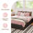 Platform Bed with Storage, 2 Large Customizable Drawers,No Box Spring Needed-33458558-33458546