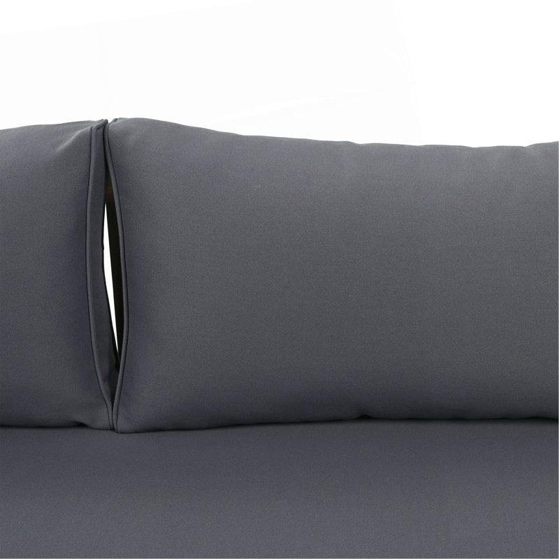 Lit de jour CLAREMONT 3 SEATER, Gris, Teck