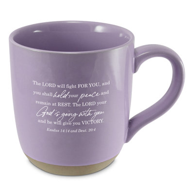 Mug Give Your Battles To God Purple