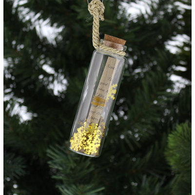 10cm Glass Holiday Shaped Ornament