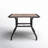 Horwich 37" W x 37" D Weather-Resistant Metal Outdoor Dining Table with Umbrella Hole -1098308688