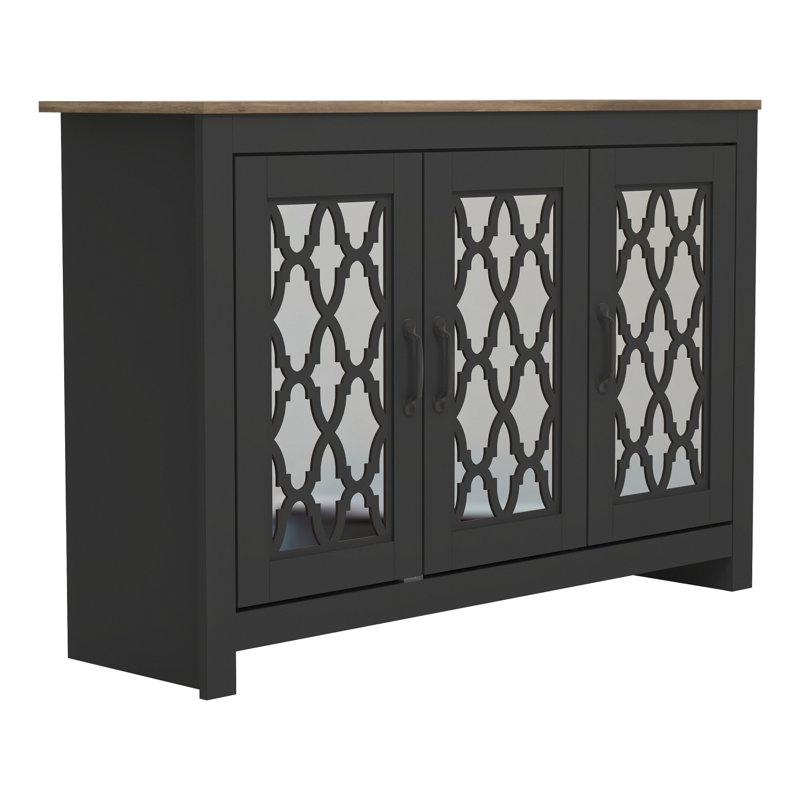 Chessani 16 Pair Shoe Storage Cabinet, Black