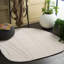 Tapis de couleur unie en coton touffeté à la main fantaisie ivoire-1288192717